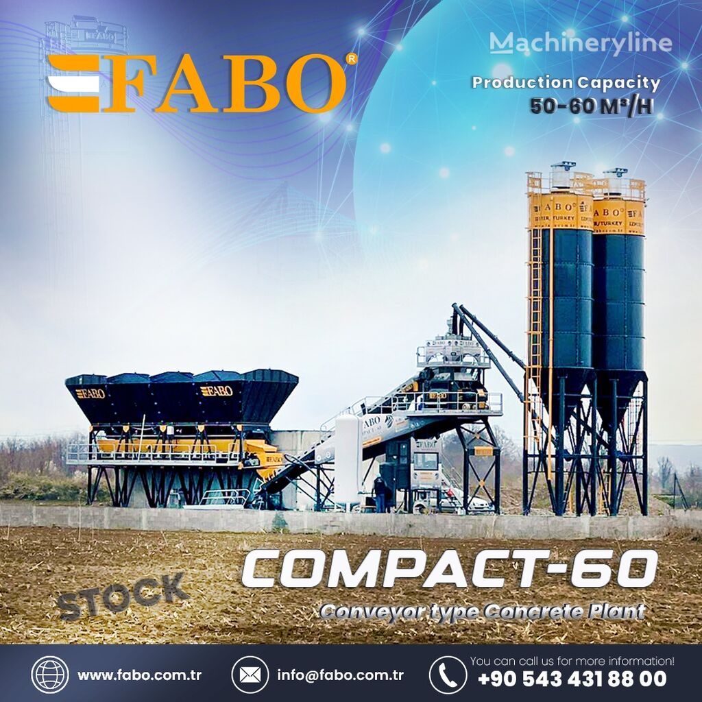 nova FABO COMPACT-60 CONCRETE PLANT | CONVEYOR TYPE  betonara