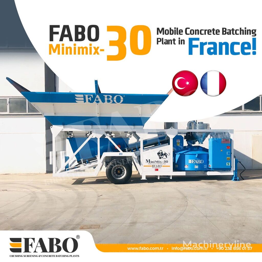 nova FABO MINIMIX 30 M3/H MOBILE CONCRETE PLANT  betonara