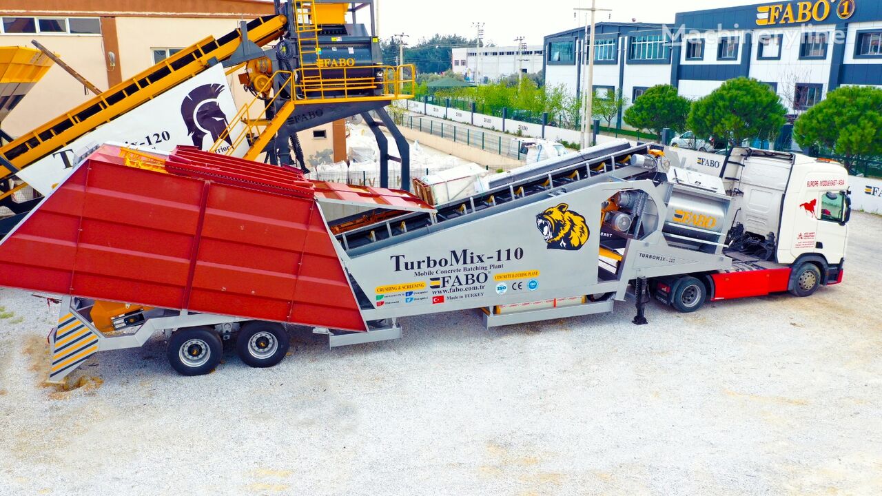 nova FABO TURBOMIX-110 Mobile Concrete Batching Plant betonara
