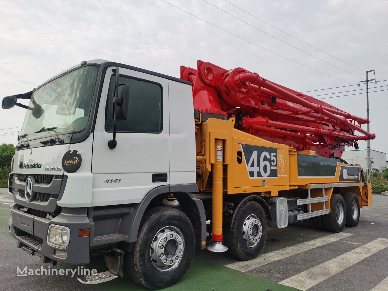 Putzmeister M46-4RZ  na šasiji Mercedes-Benz Actros 4141  pumpa za beton