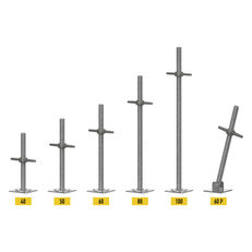 novi Telka NEW! ADJUSTABLE JACK BASE BASETTA REGOLABILE 40/60/80 cm skela