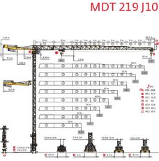 Potain MDT 219 J10 toranjska dizalica