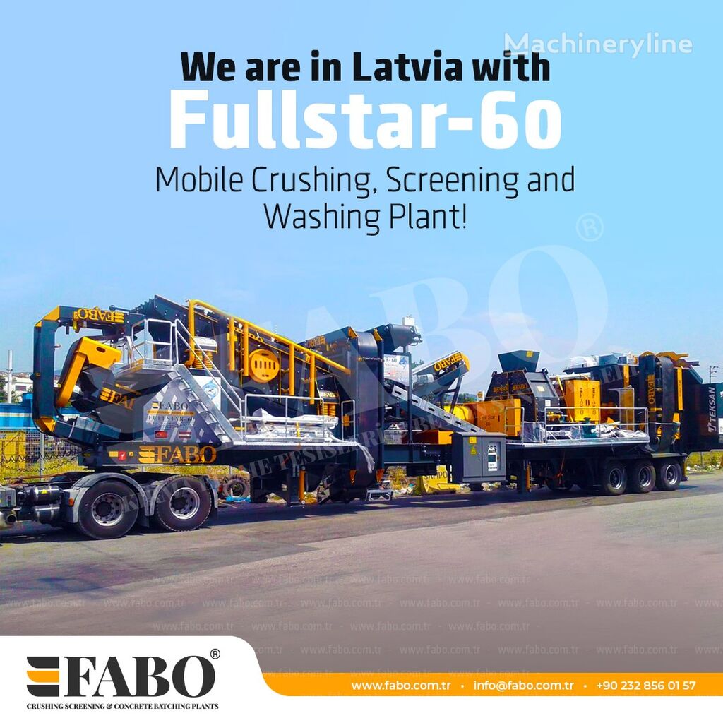 nova FABO FULLSTAR-60 Crushing, Washing & Screening  Plant čeljusna drobilica
